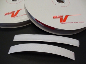 Velcro roll with paper coverings